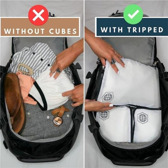 Compression Packing Cubes for Travel- Packing Cubes and Travel Organizers - Picture 3 of 6